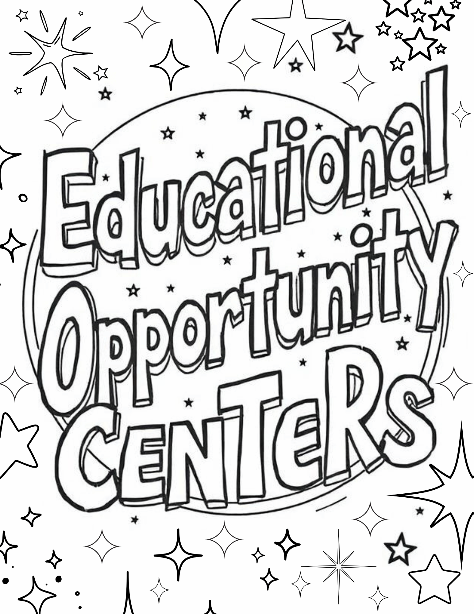 TRIO Educational Opportunity Centers Coloring Sheet