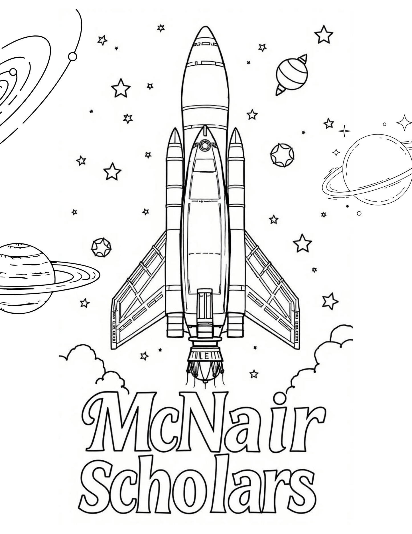 TRIO McNair Scholars Coloring Sheet