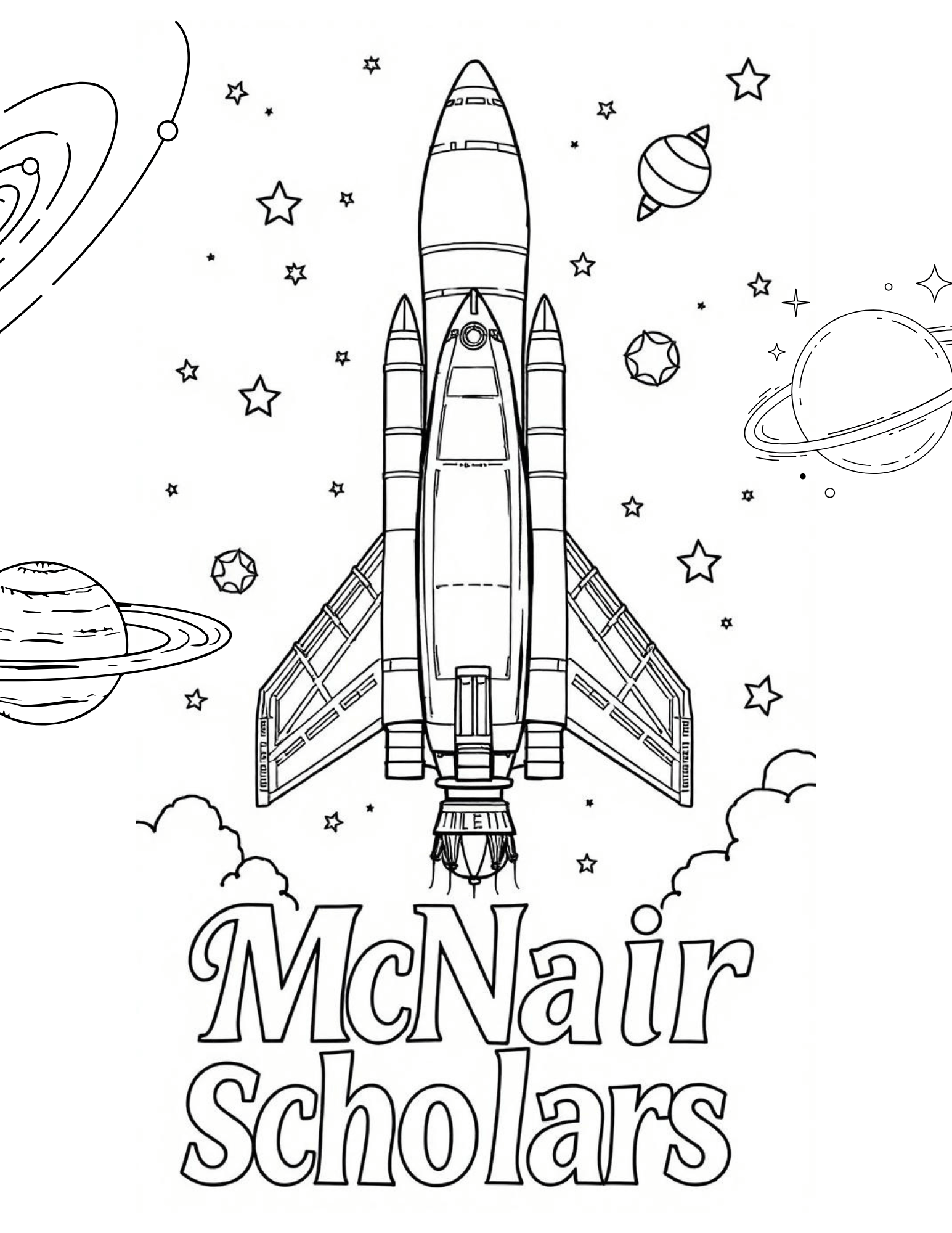 TRIO McNair Scholars Coloring Sheet