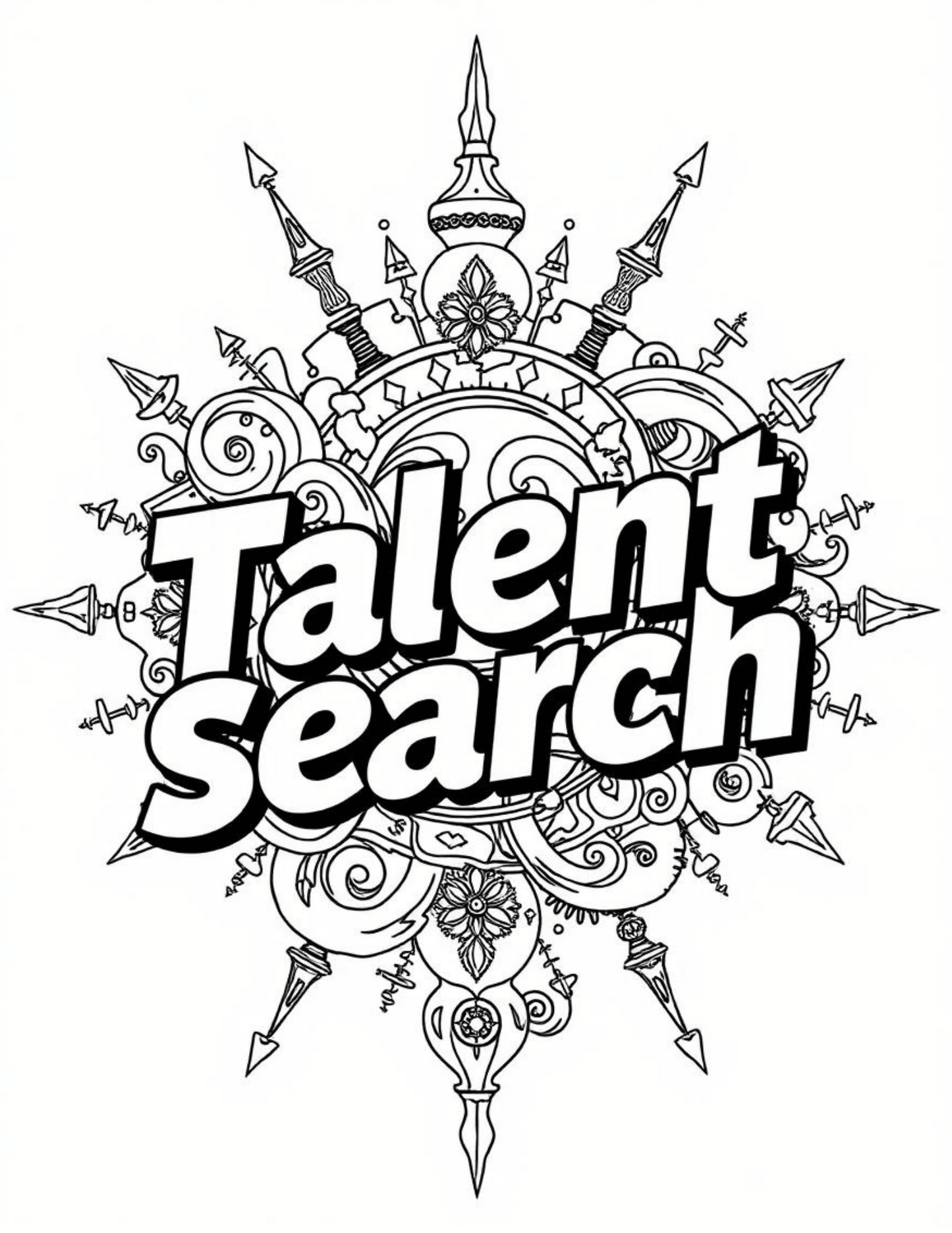 TRIO Talent Search Coloring Sheet