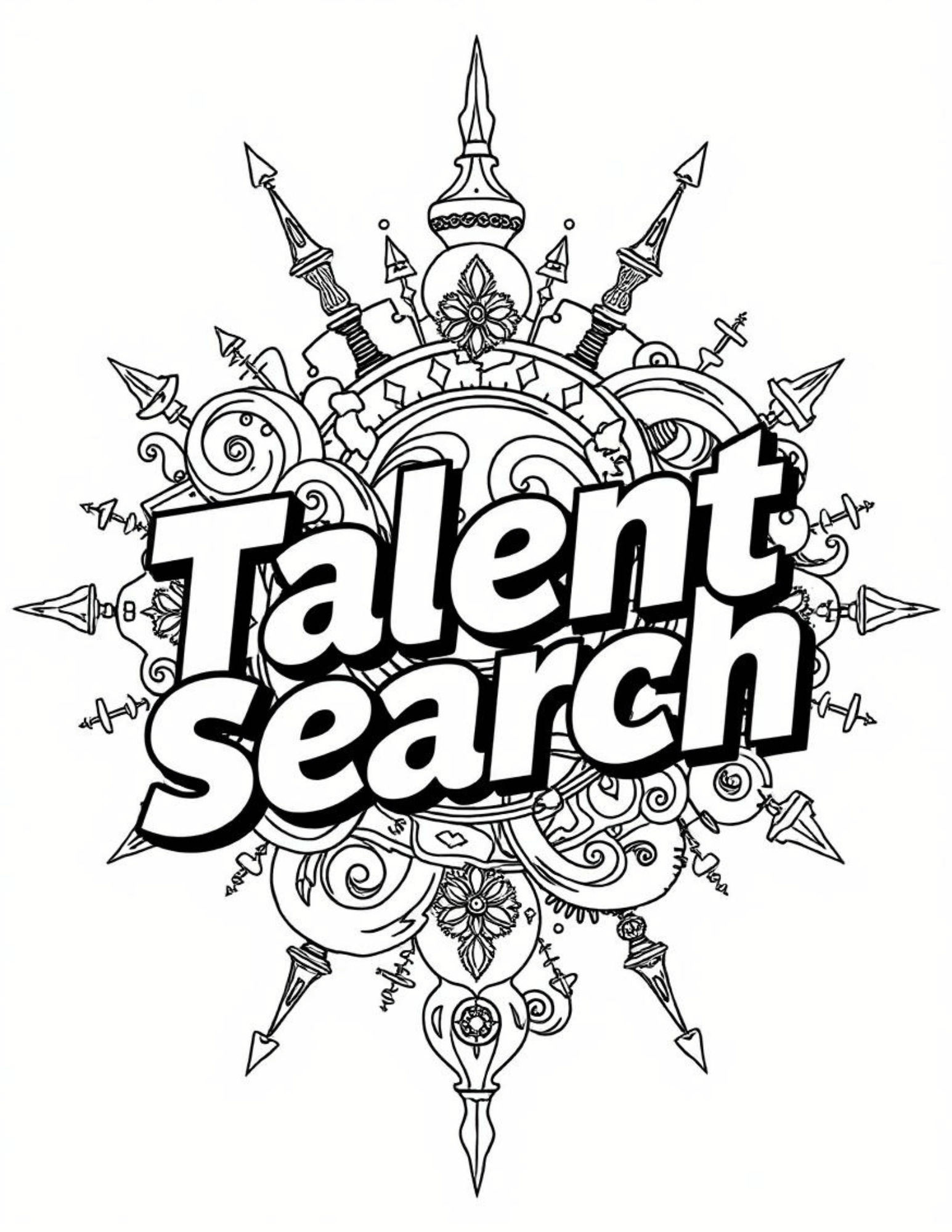 TRIO Talent Search Coloring Sheet