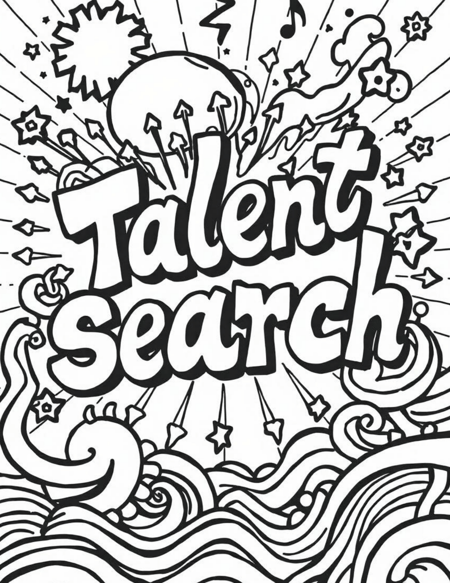 TRIO Talent Search Coloring Sheet