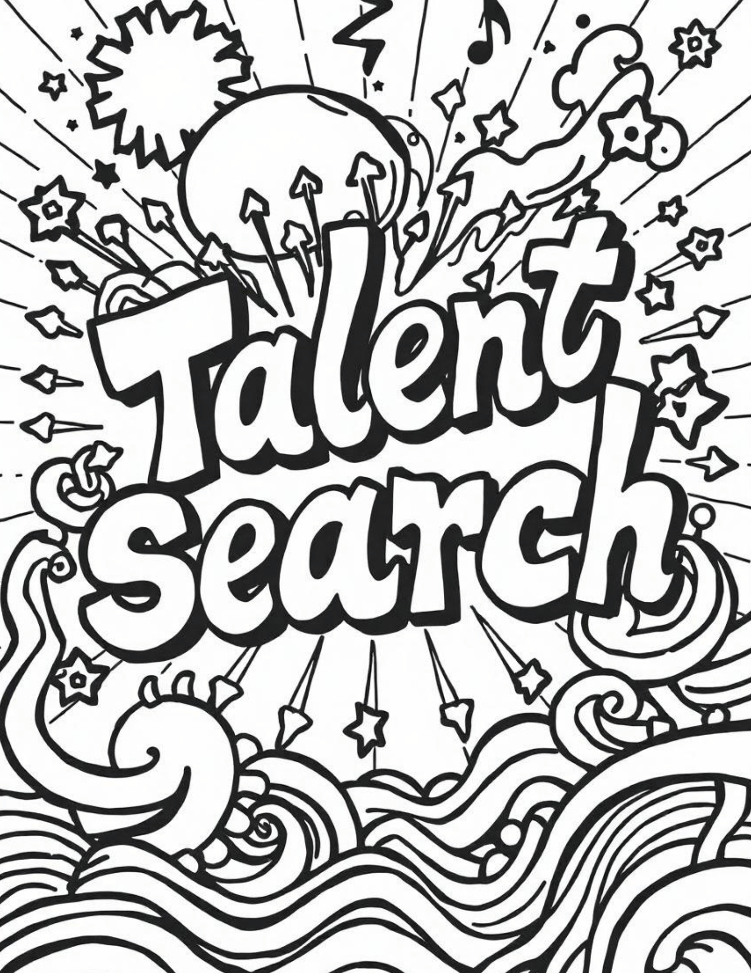 TRIO Talent Search Coloring Sheet