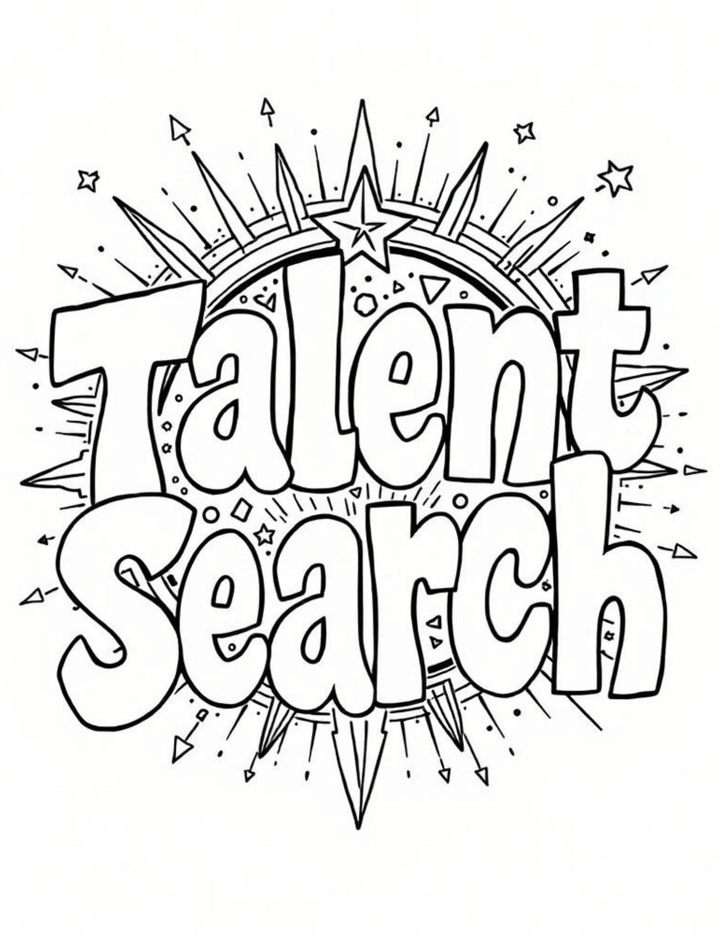 TRIO Talent Search Coloring Sheet