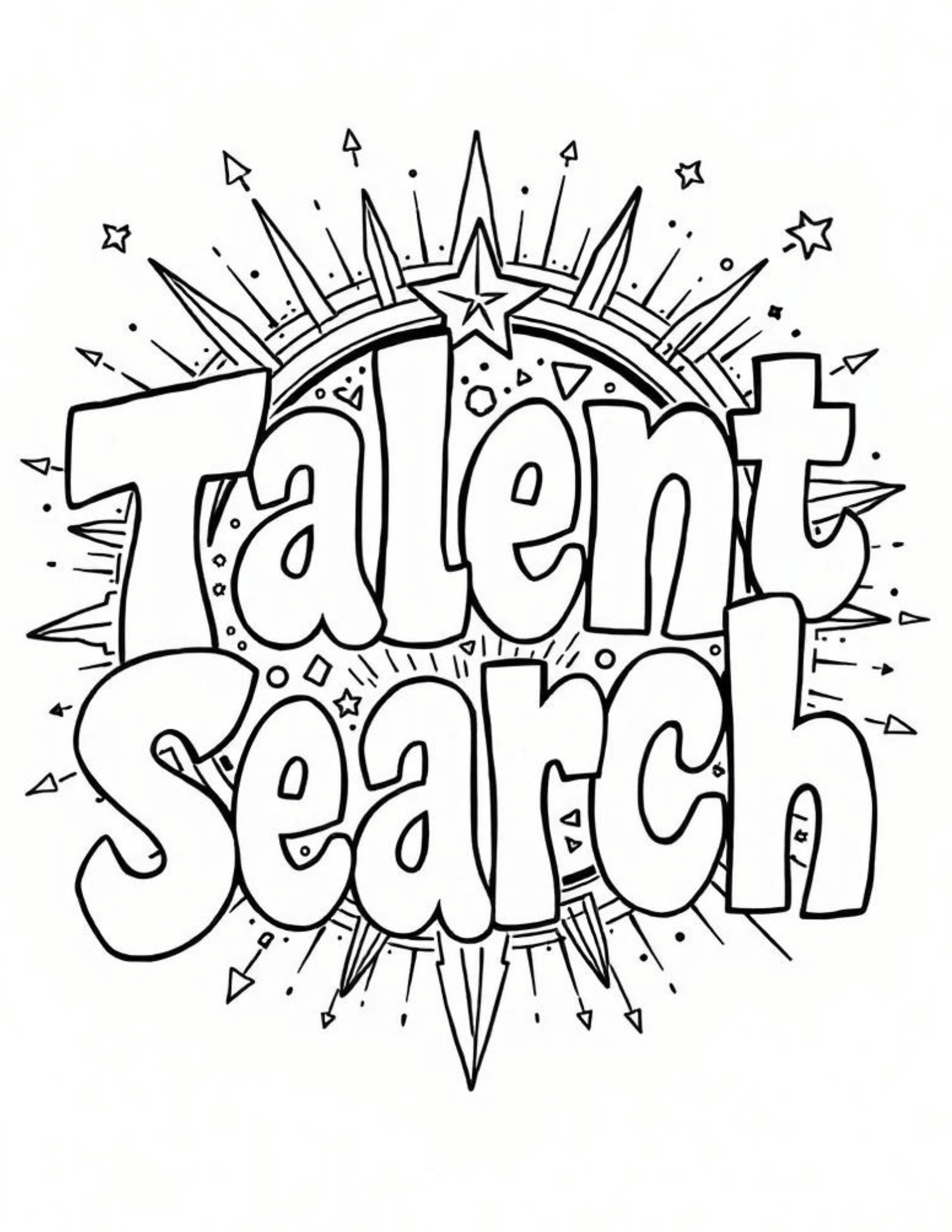 TRIO Talent Search Coloring Sheet