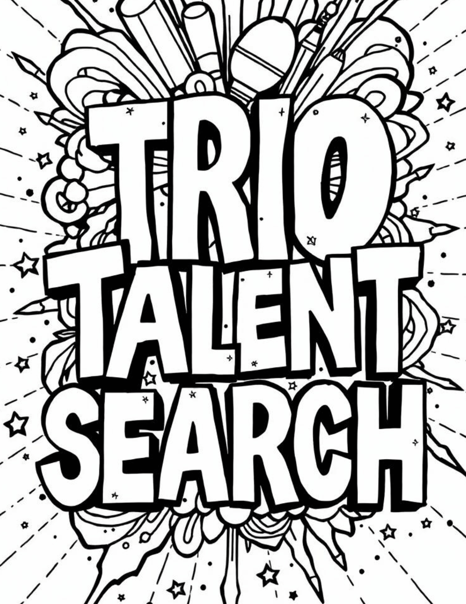 TRIO Talent Search Coloring Sheet