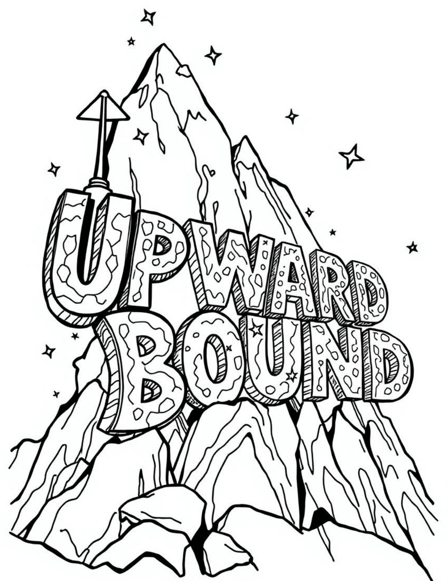 TRIO Upward Bound Coloring Sheet