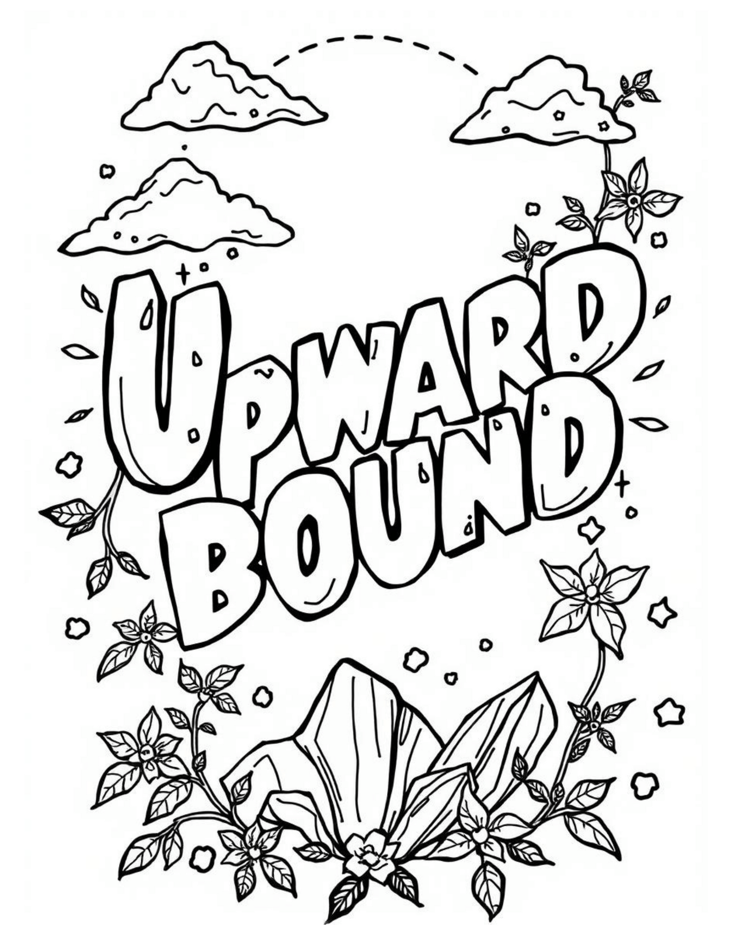 TRIO Upward Bound Coloring Sheet
