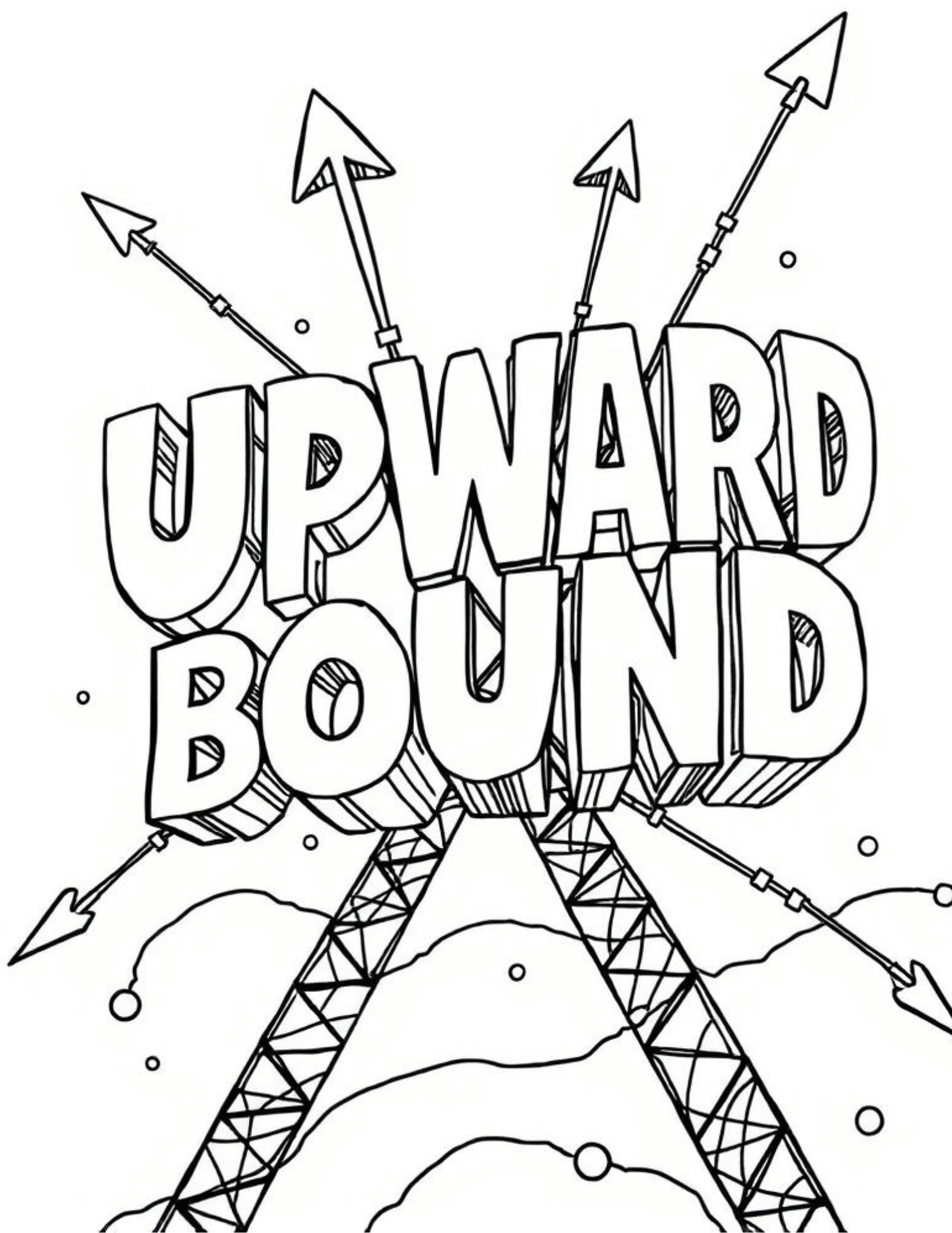 TRIO Upward Bound Coloring Sheet