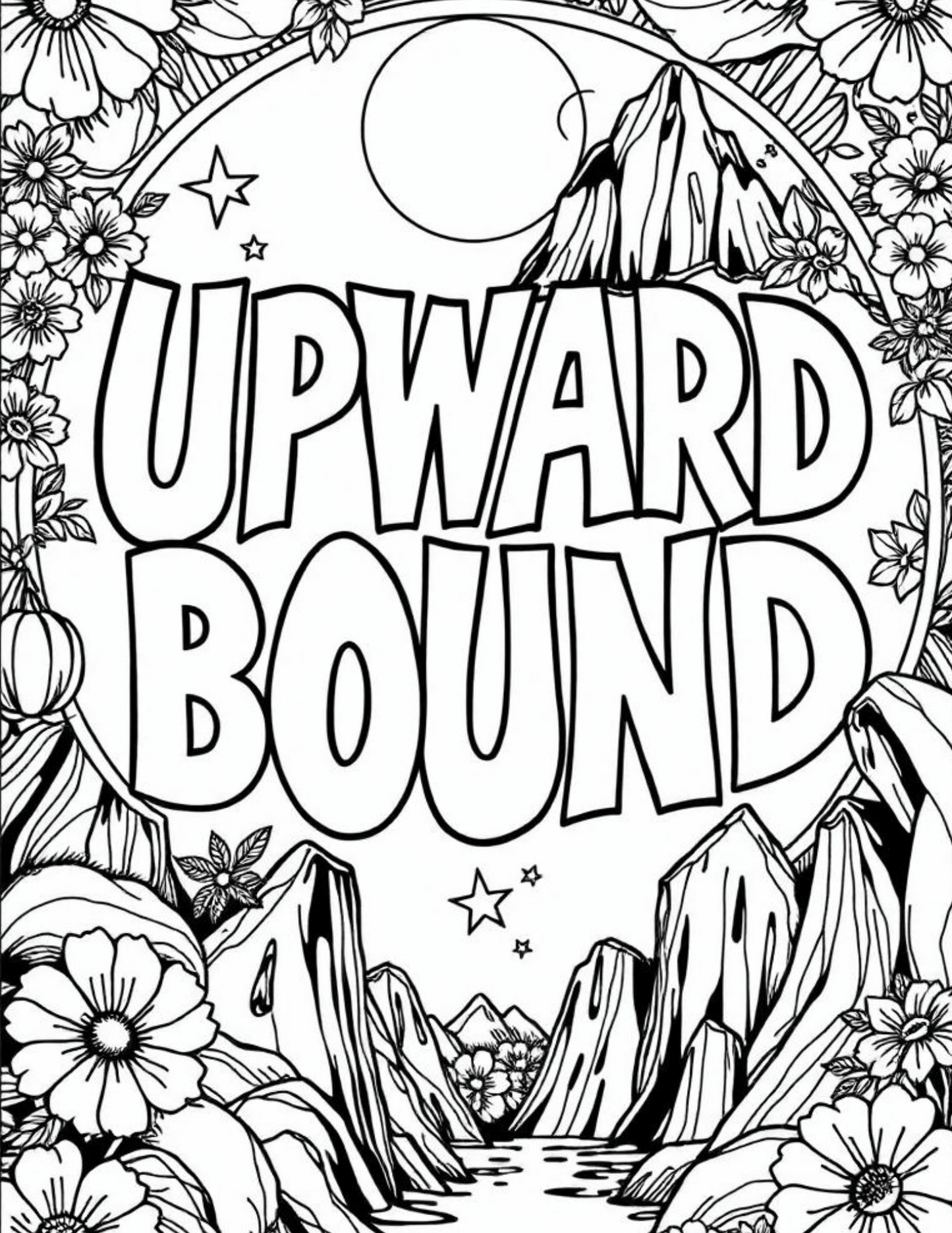 TRIO Upward Bound Coloring Sheet