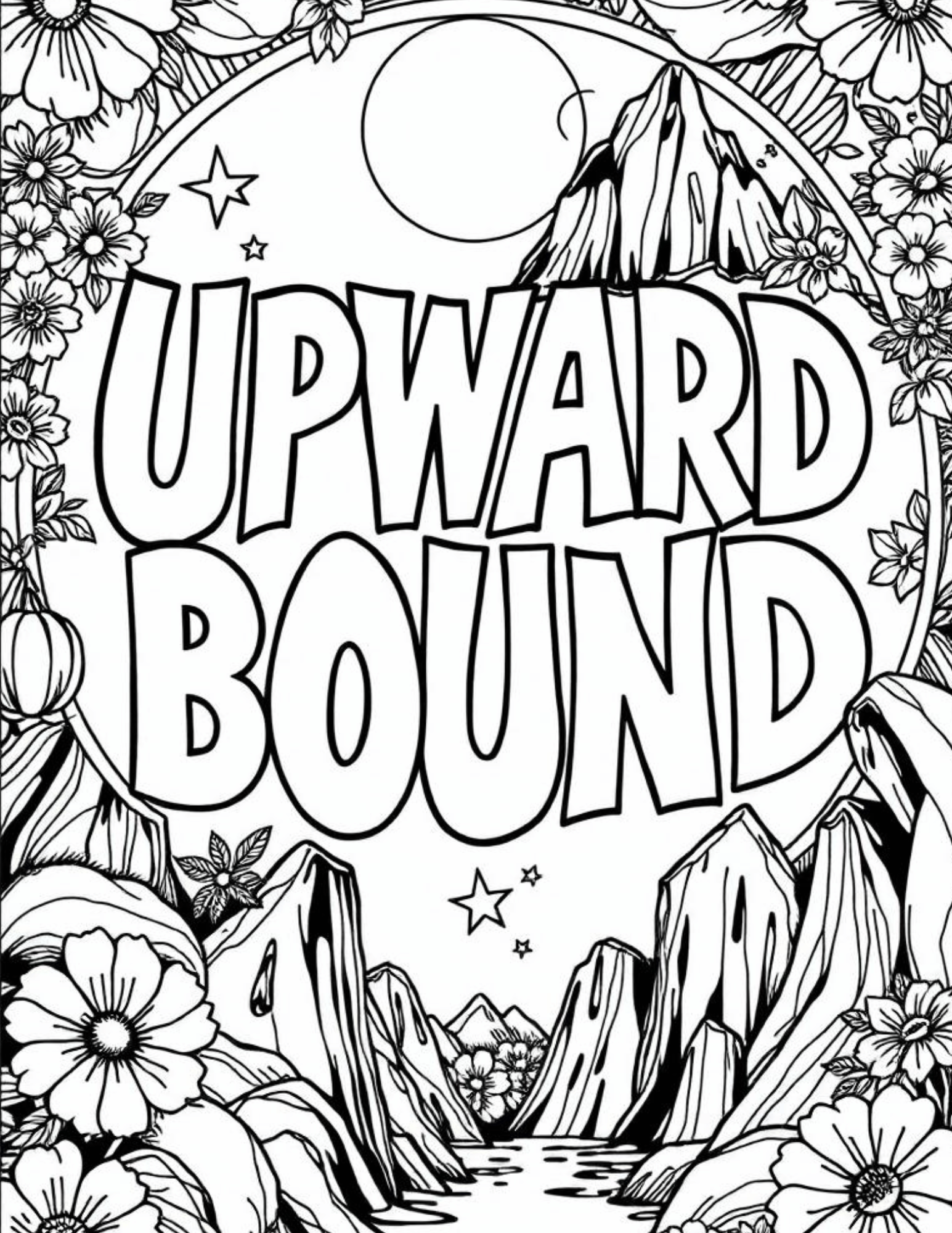 TRIO Upward Bound Coloring Sheet
