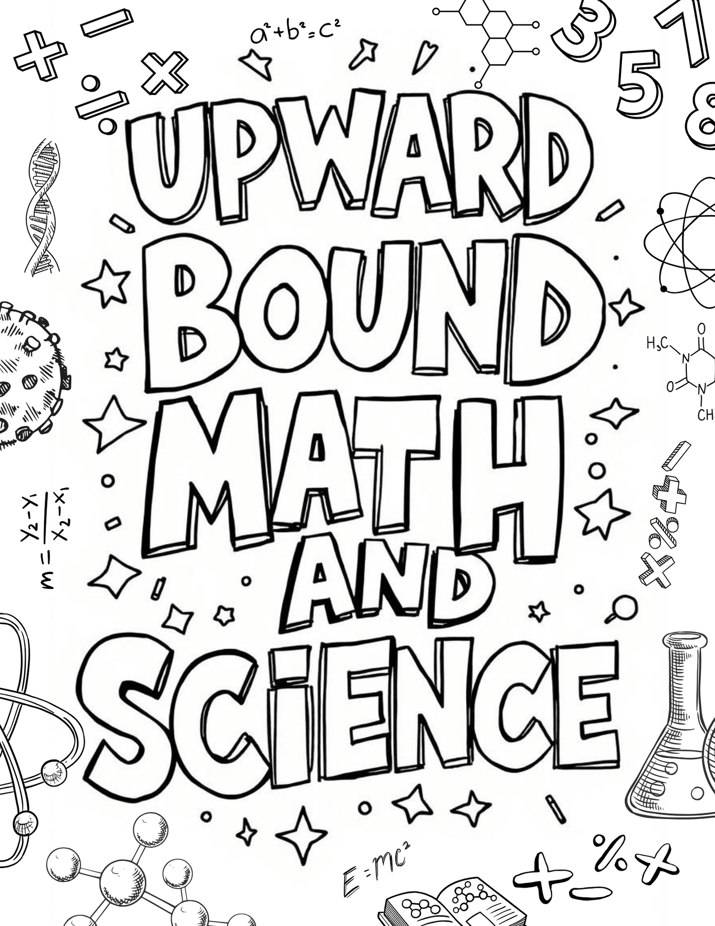 TRIO Upward Bound Math and Science Coloring Sheet