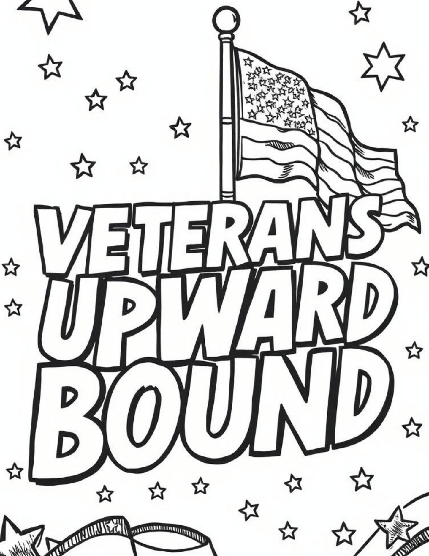 TRIO Veterans Upward Bound Coloring Sheet