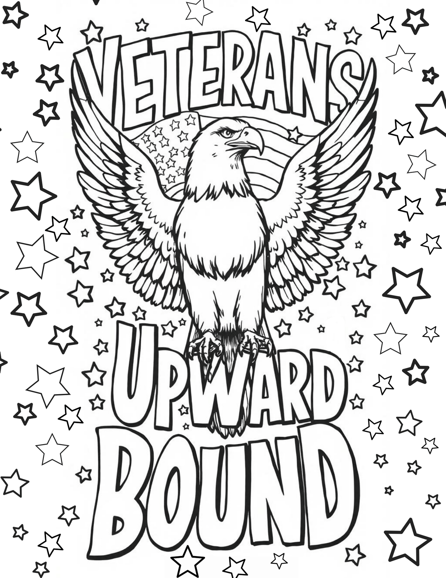 TRIO Veterans Upward Bound Coloring Sheet