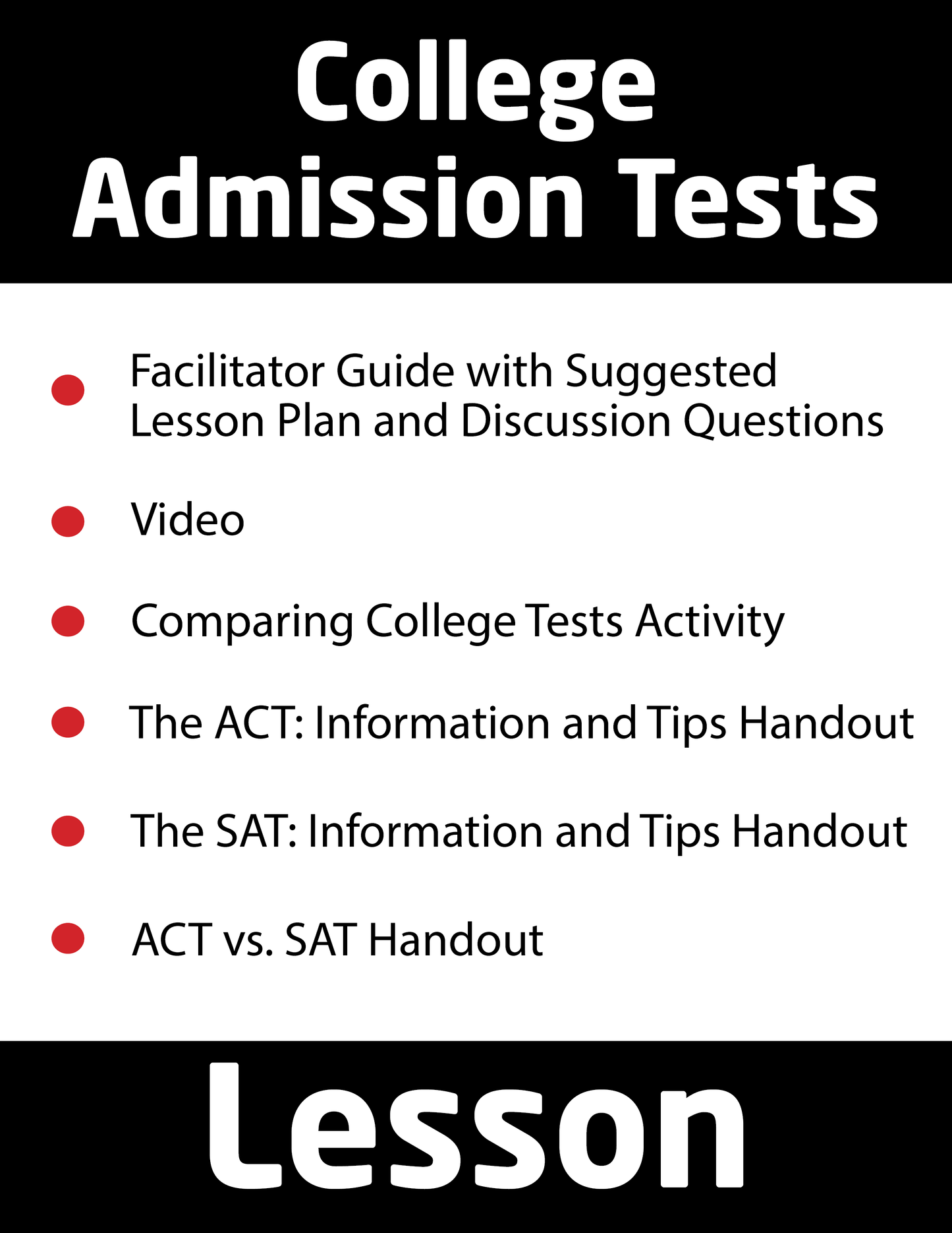 College Admission Tests Lesson
