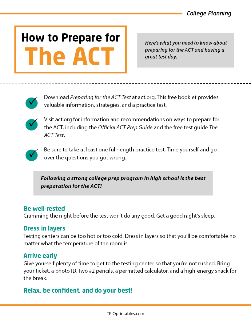 How to Prepare for the ACT