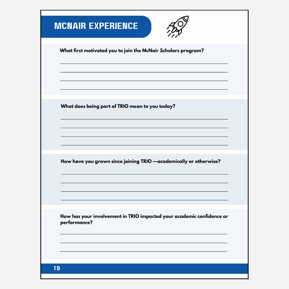 TRIO McNair Scholars Reflection Journal