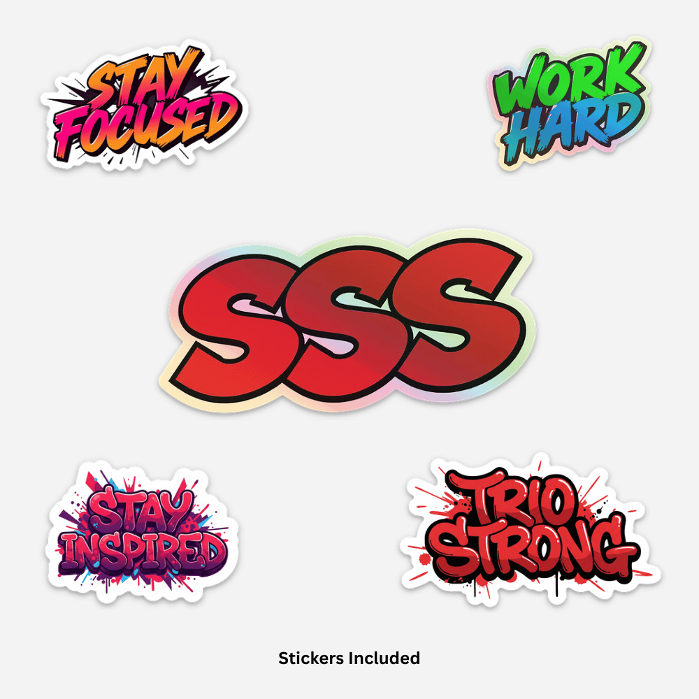 SSS Water Bottle Stickers