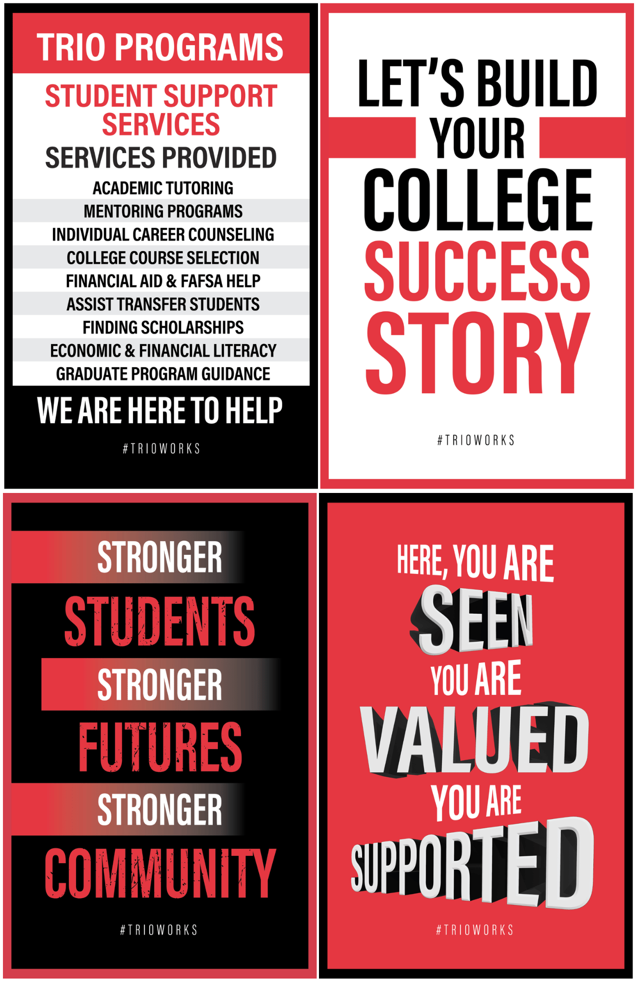 TRIO Student Support Services Poster Set (12 Posters)
