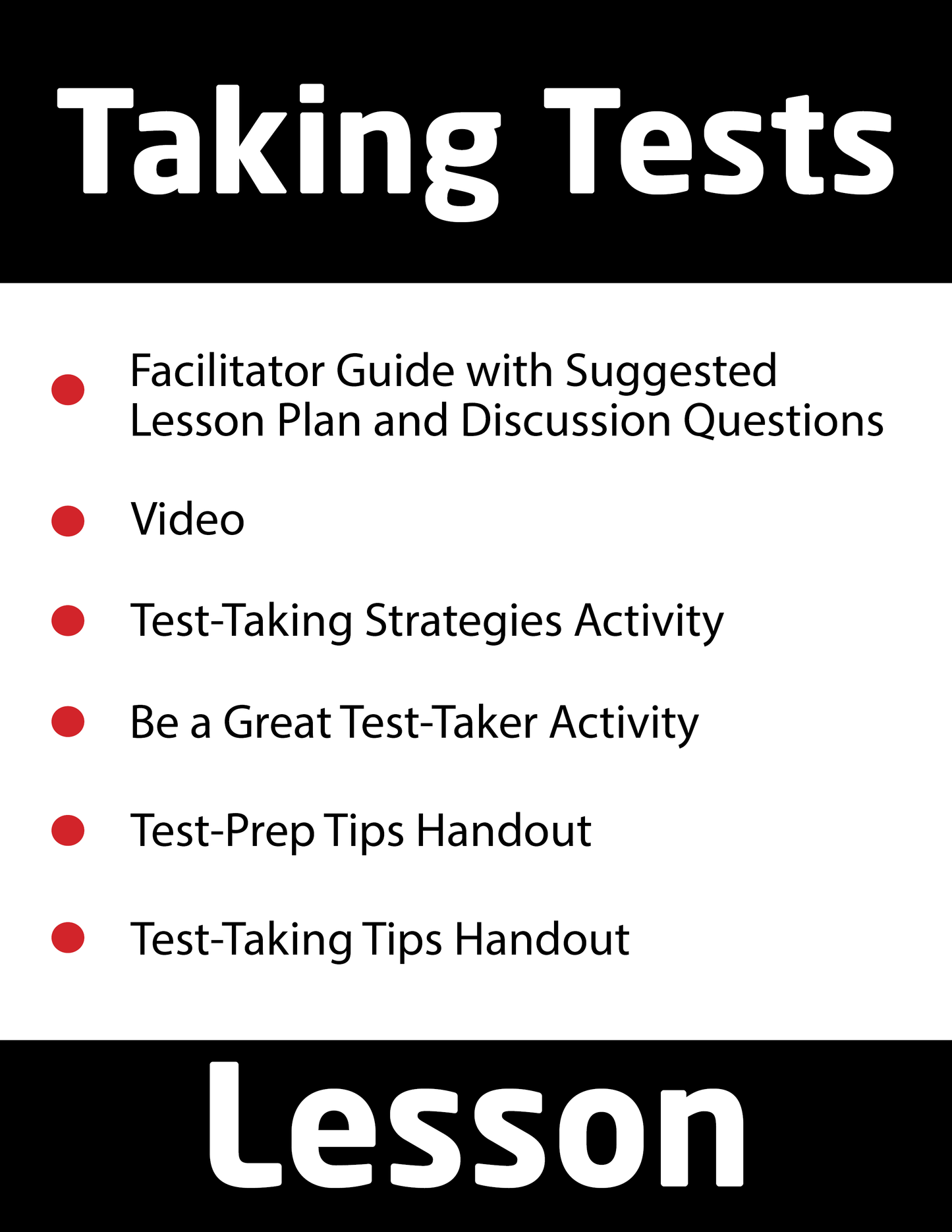 Taking Tests Lesson