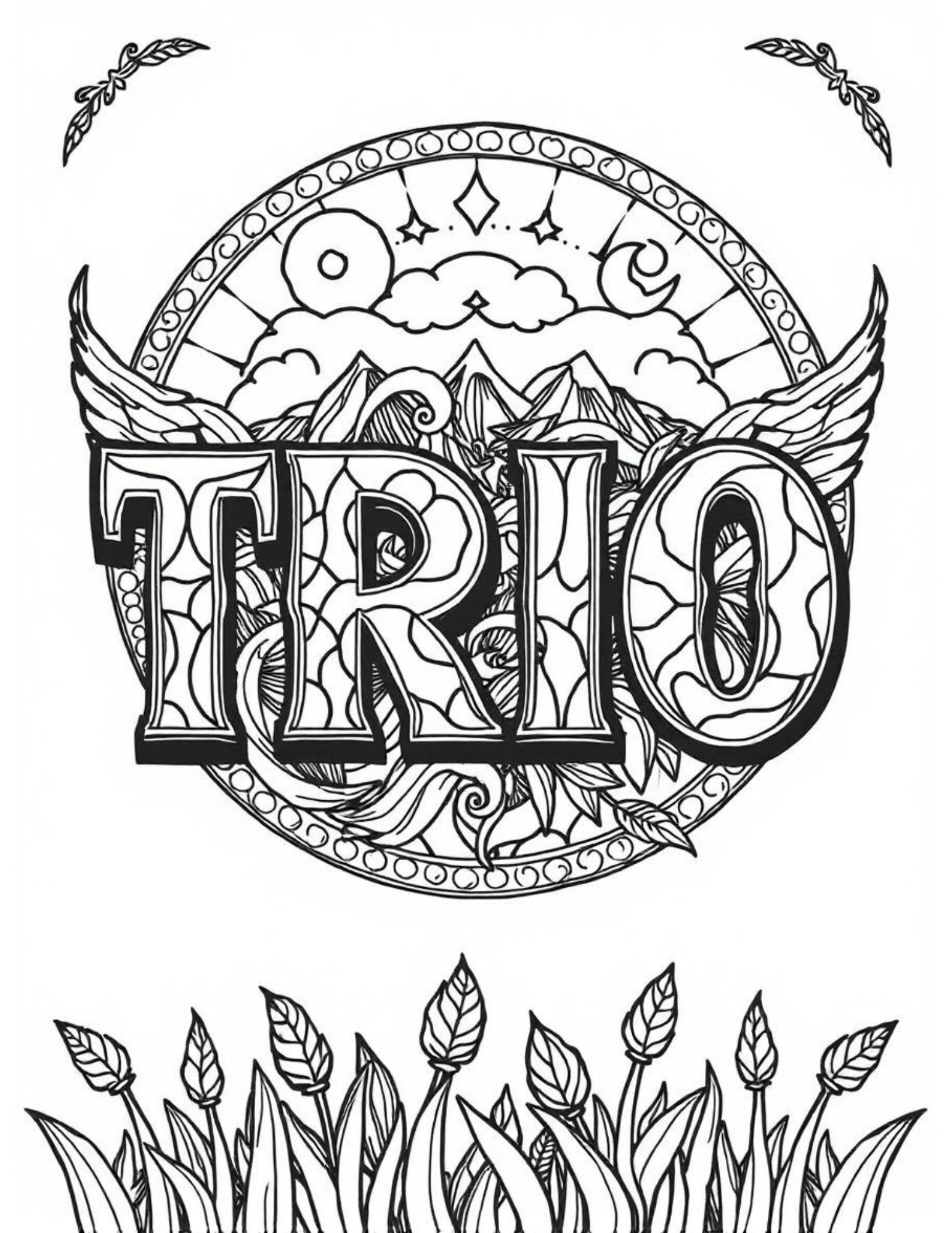TRIO Coloring Sheet – TRIO Printables