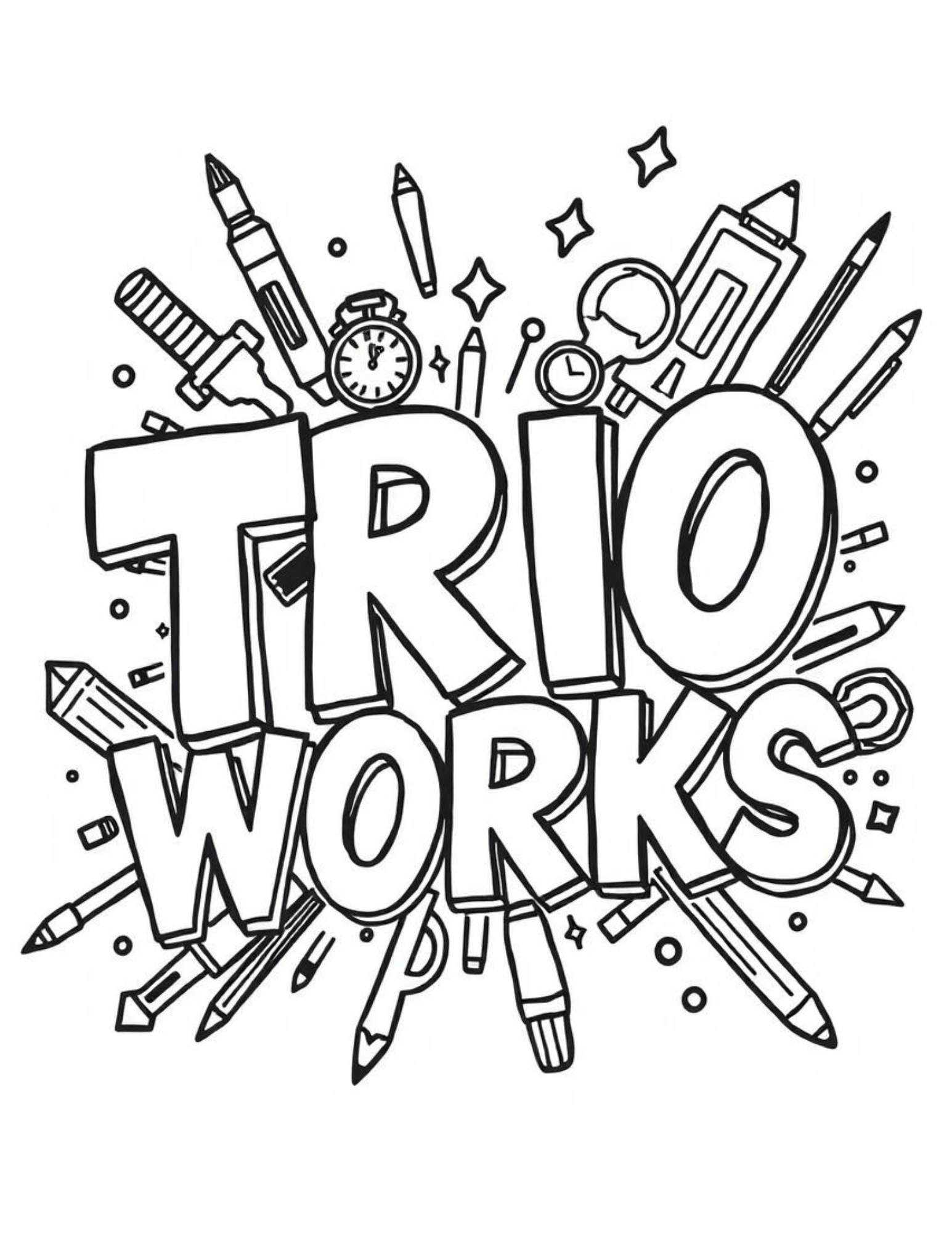 TRIO Coloring Sheet – TRIO Printables