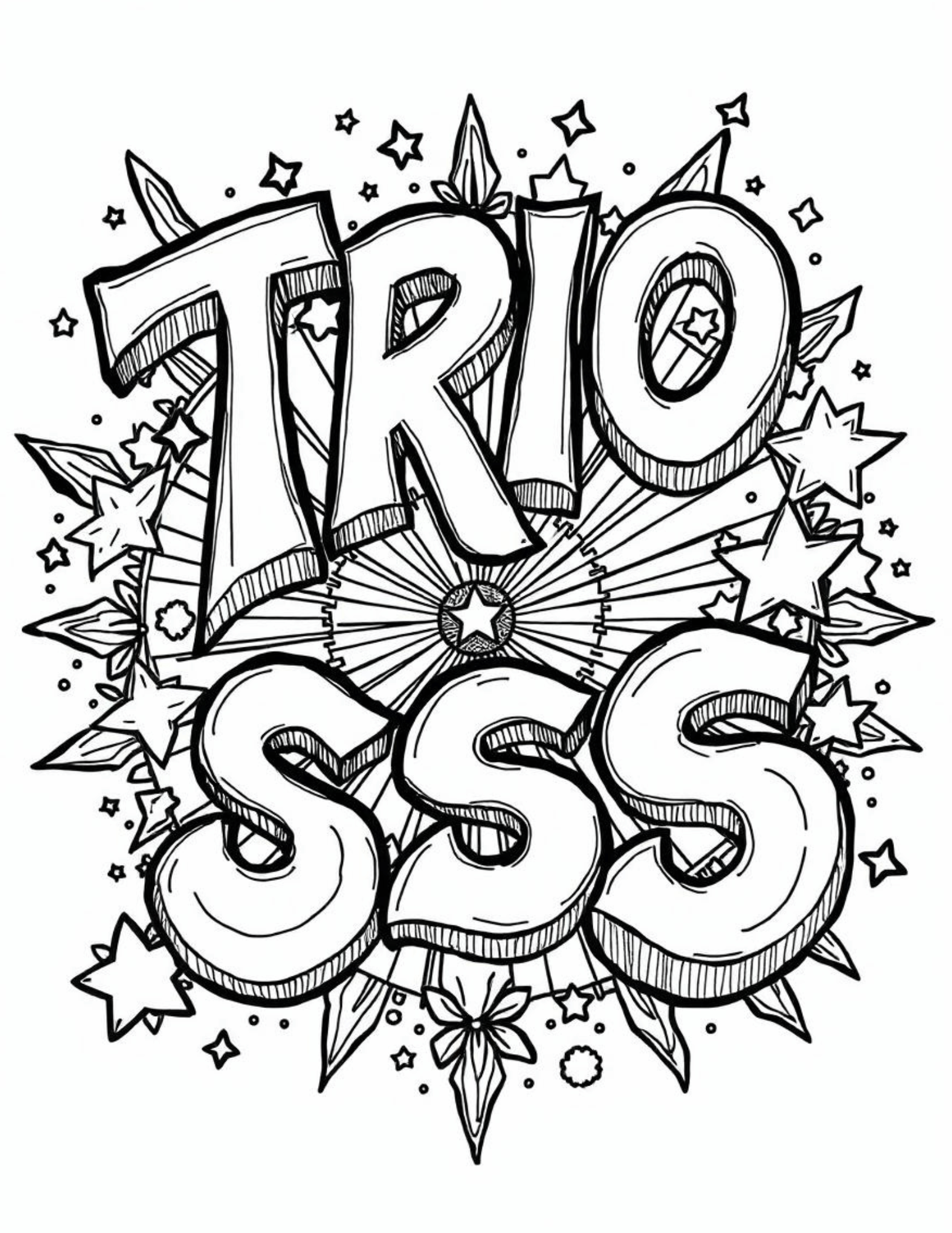TRIO SSS Coloring Sheet – TRIO Printables