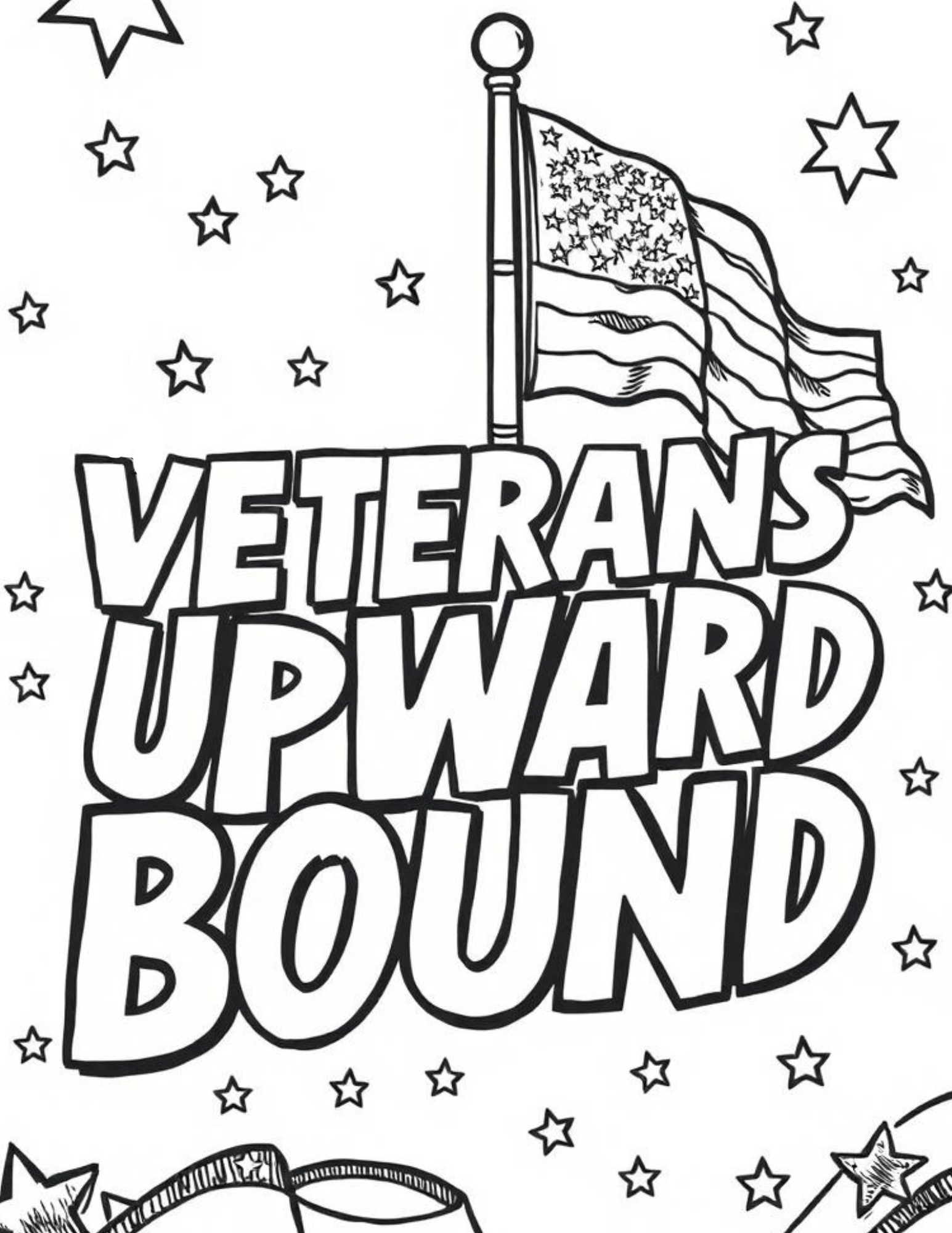TRIO Veterans Upward Bound Coloring Sheet