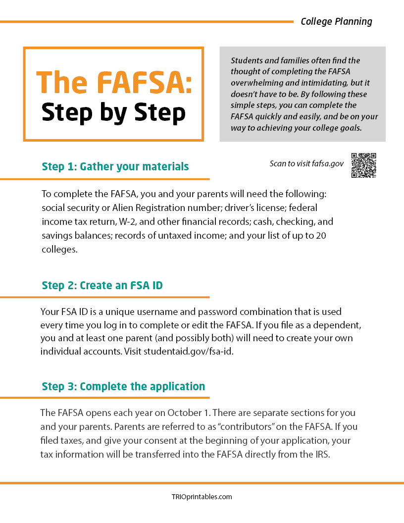 The FAFSA: Step by Step