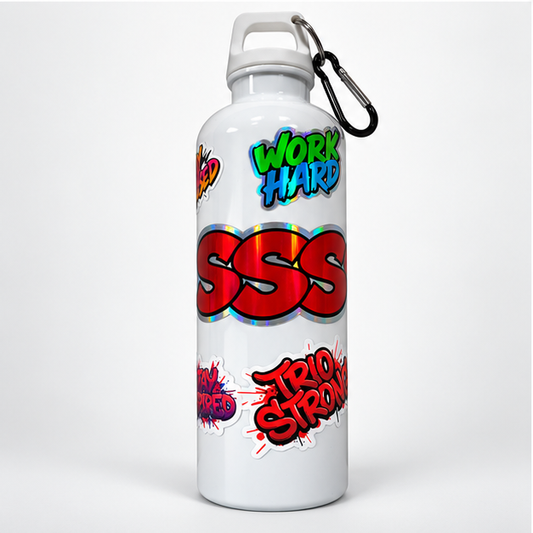 TRIO SSS Sticker Water Bottle (DIY)