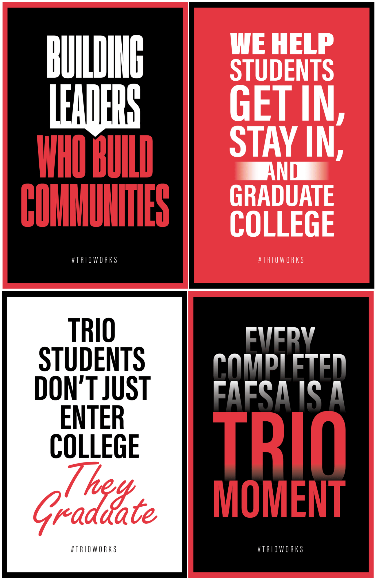 TRIO Poster Set (12 Posters)