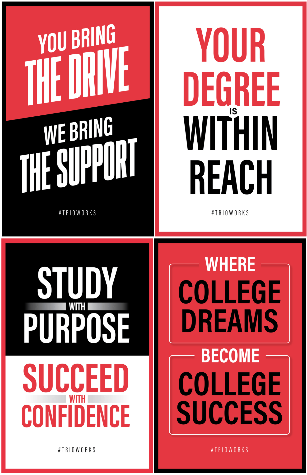 Student Posters 3 Rows Posters – TRIO Printables