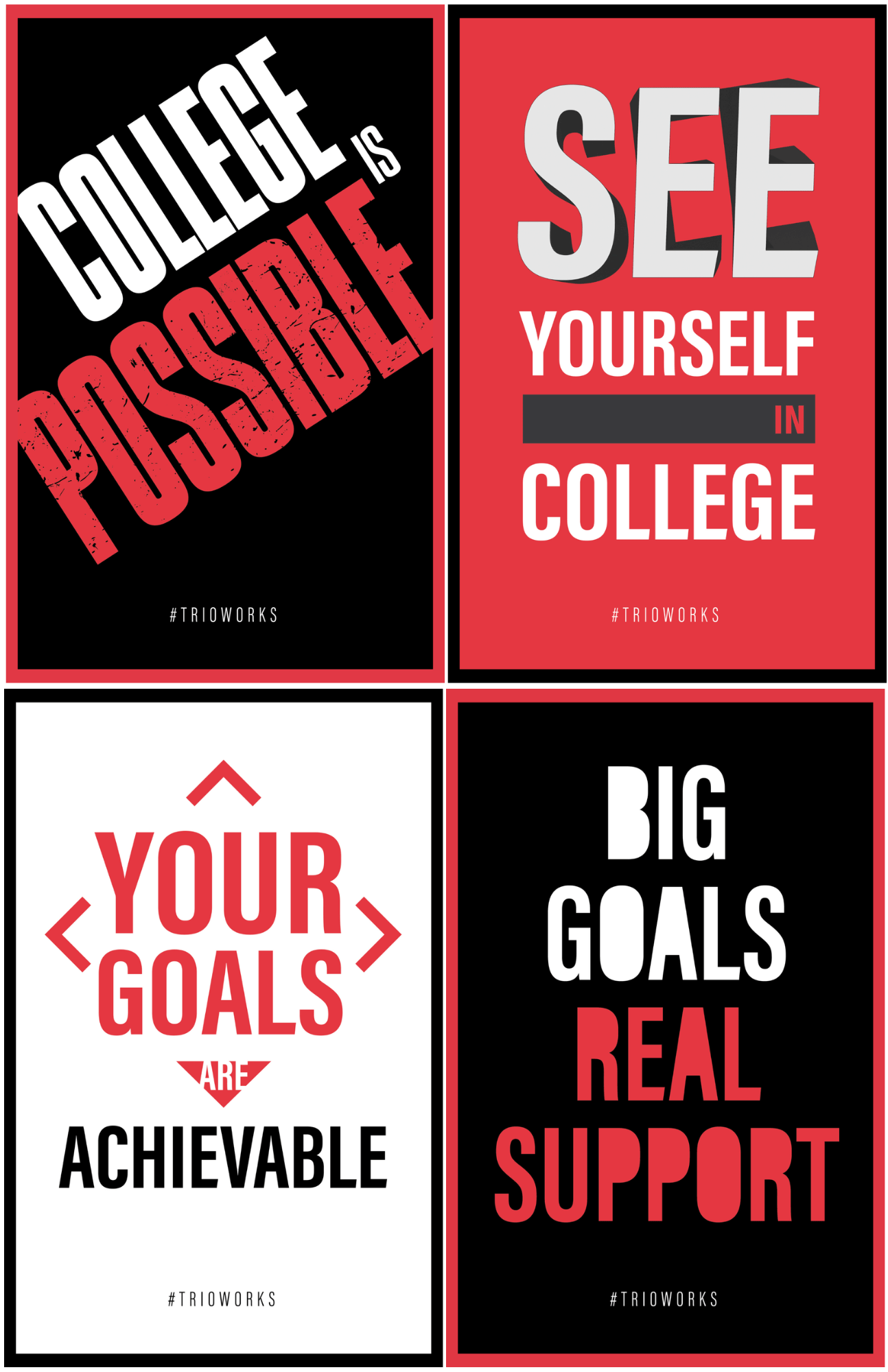 TRIO Talent Search Poster Set (12 Posters)