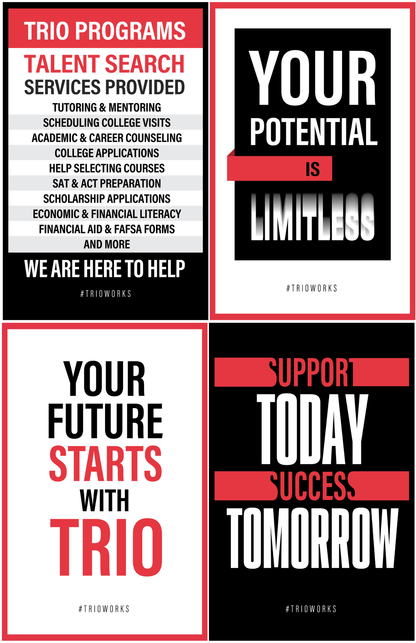 TRIO Talent Search Poster Set (12 Posters)