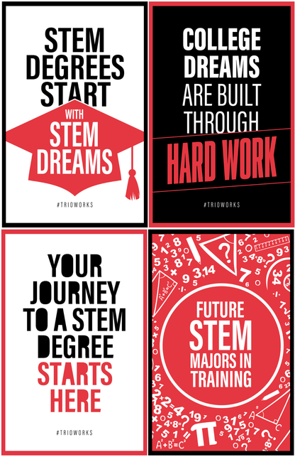 TRIO Upward Bound Math-Science Poster Set (6 Posters)