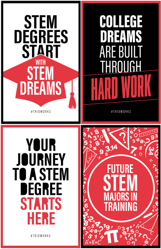 TRIO Upward Bound Math-Science Poster Set (6 Posters)
