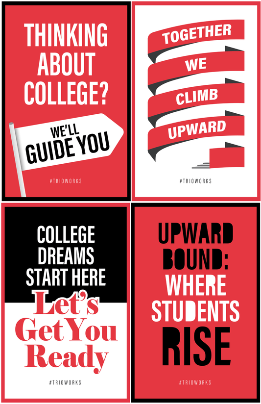 TRIO Upward Bound Poster Set (12 Posters)