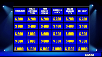 TRIO Trivia - College Planning