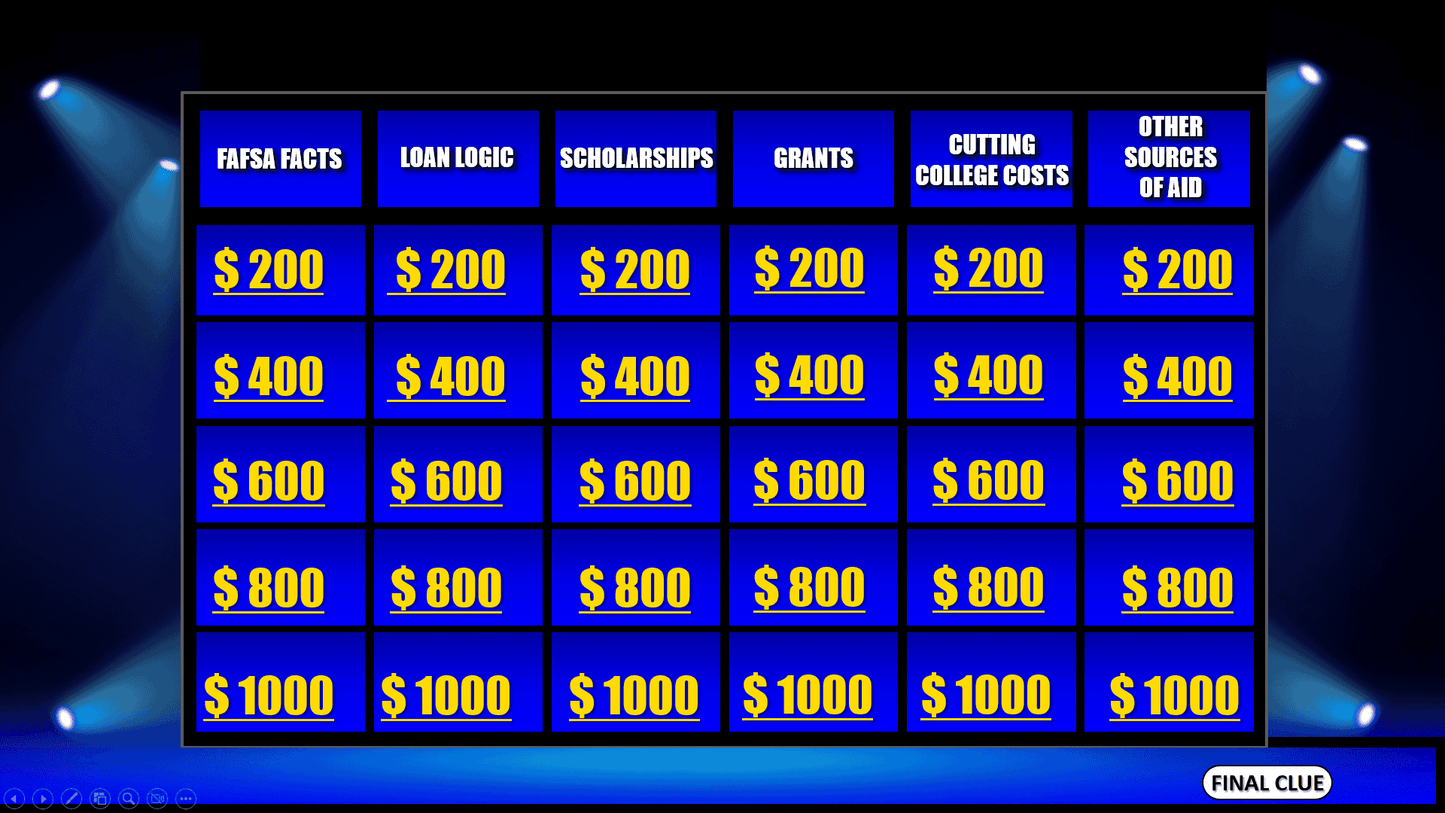 TRIO Trivia - Financial Aid