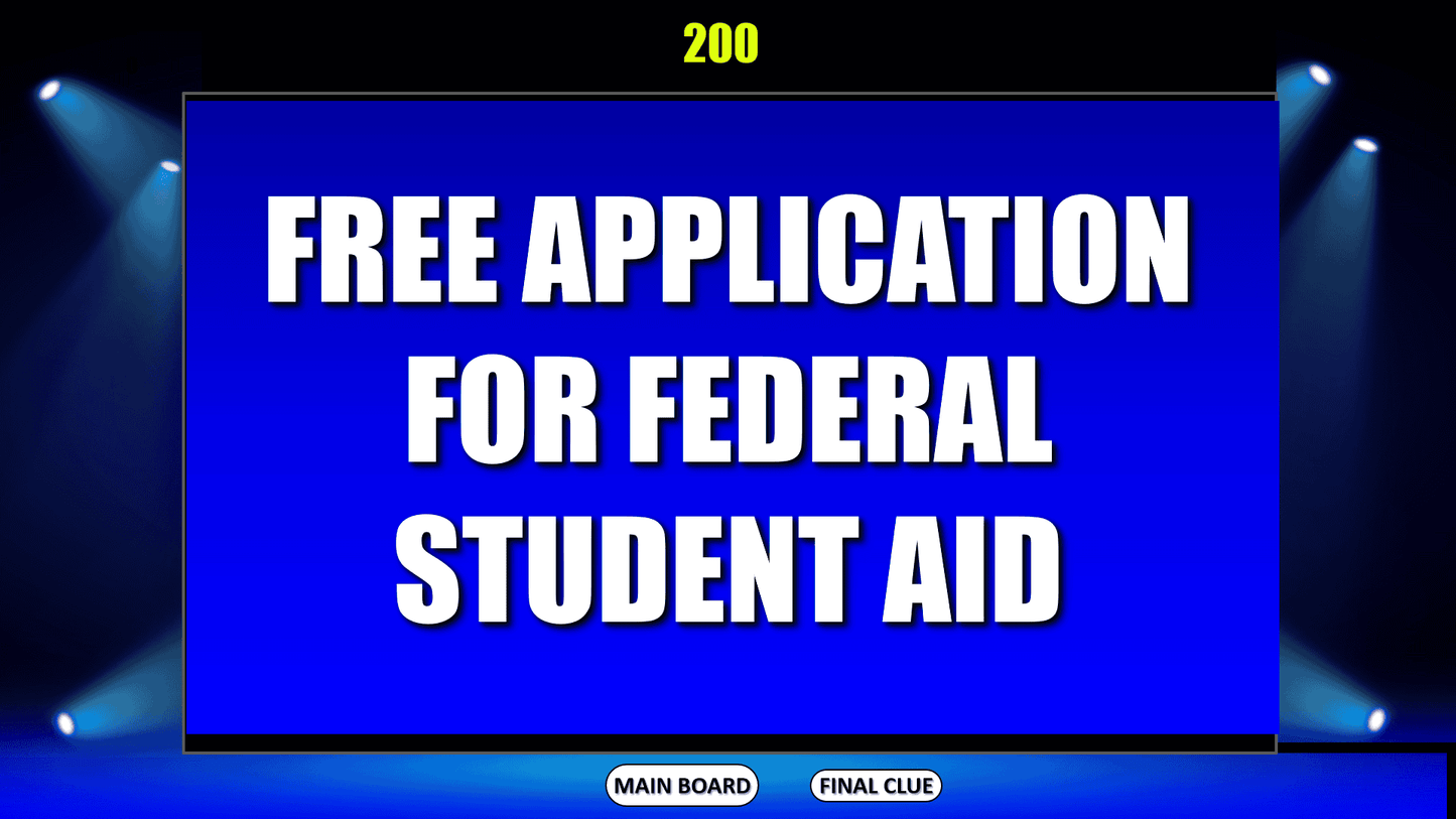 TRIO Trivia - Financial Aid