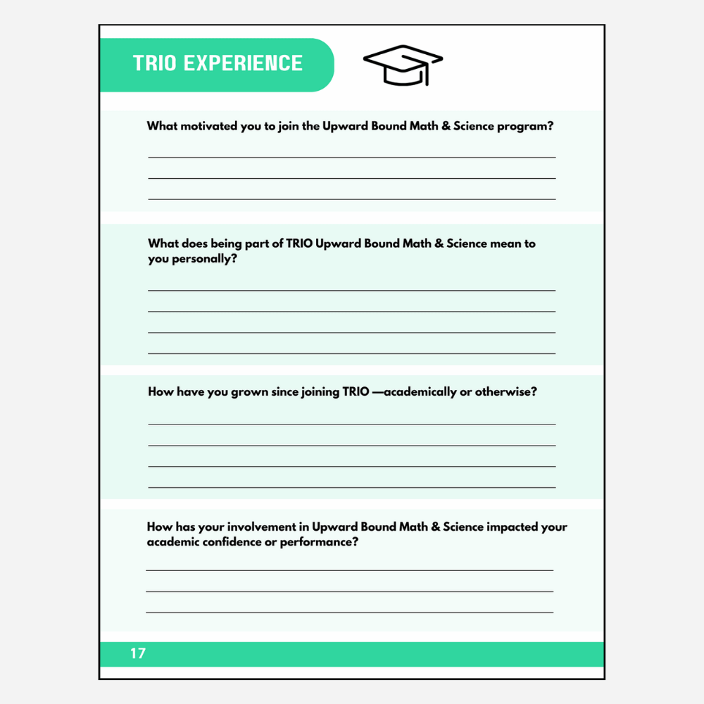 TRIO Upward Bound Math & Science Reflection Journal