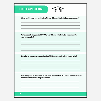 TRIO Upward Bound Math & Science Reflection Journal