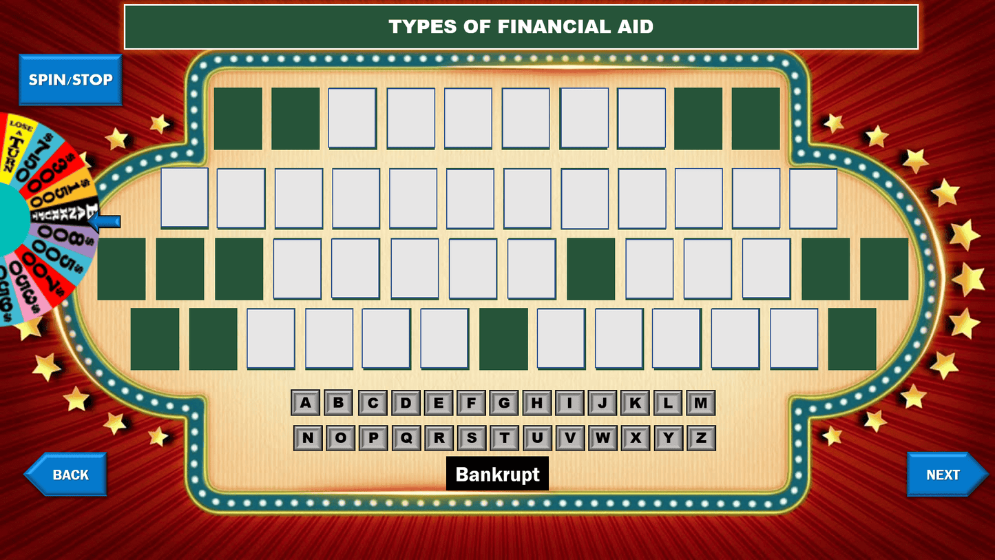Wheel of TRIO - Financial Aid